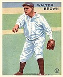 Walter "Jumbo" Brown's 1933 Goudey baseball card