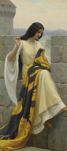 'Stitching the Standard, at and by Edmund Leighton