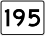 Route 195 marker