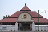 The Tajug or Meru type roof is commonly used on sacred buildings in Indonesia, especially Java