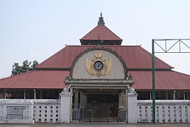 Masjid Gedhe Kauman in Yogyakarta, built in traditional Javanese multi-tiered roof
