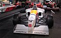 Mika Häkkinen's McLaren from 1995 season in its non-tobacco livery, this was the first season when McLaren switched from Peugeot power to Mercedes power