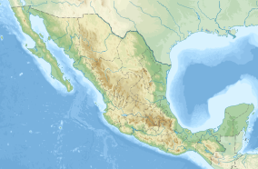 Map showing the location of Ría Lagartos Biosphere Reserve