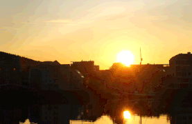 Midnight sun over Bjerkaker