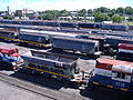 NCA locomotives at Patio Parada in Rosario