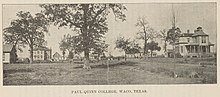 Printed photo of Paul Quinn College circa 1898