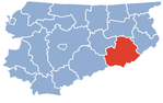 Localização do Condado de Pisz na Vármia-Masúria.