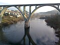 Ponte do tren sobre o Miño.