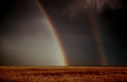 Rainbows near Altus, May 29, 1975