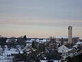 Vue de Roussy-le-Village en hiver