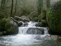 A waterfall on the river Faraone