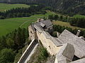 View down to the Lower Gate and Gatehouse