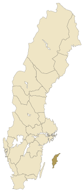 Lage von Gotland in Schweden