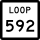 State Highway Loop 592 marker