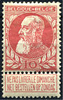 A Belgian postage stamp, 1905