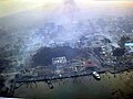 The Lahaina Heritage Museum and Old Lahaina Courthouse shown after the Lahaina fire, with catastrophic damage retained, courtesy of the Civil Air Patrol.