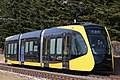 試験走行中のHU301編成（2023年3月、グリーンスタジアム前 - 清原地区市民センター前間）