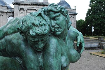 Jef Lambeaux, Le Faune mordu, bronze au parc de la Boverie à Liège.