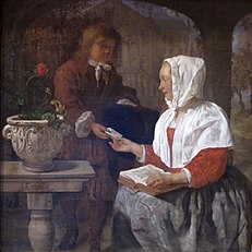 A Girl Receiving a Letter, 1658