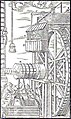 Image 6A water-powered mine hoist used for raising ore, ca. 1556 (from History of technology)
