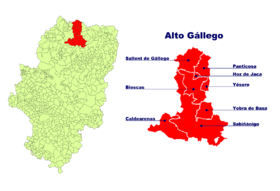 Localisation de Alto Gállego