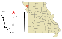 Location of Bolckow, Missouri