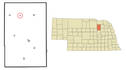 Location of Royal, Nebraska