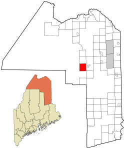 Location of Garfield Plantation, Maine