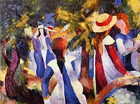 August Macke, Jeunes Filles dans la nature (1914).