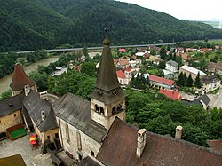 View of the village from Orava Castle