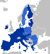 Karta Eurozone