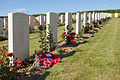 Graves in the cemetery