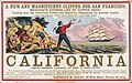 Image 30Advertisement for sailing to California, c. 1850. (from History of California)