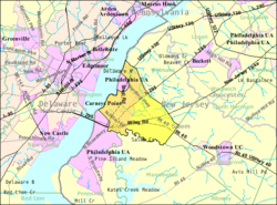 Census Bureau map of Carneys Point Township, New Jersey