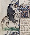 Geoffrey Chaucer from the Ellsmere manuscript of the Canterbury Tales