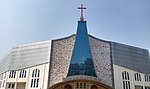 Bâtiment de l’Église baptiste Ao de Chumukedima, Kohima, affiliée au Conseil de l'église baptiste du Nagaland (Inde).