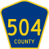 County Route 504 marker