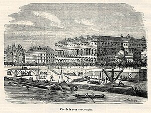 Le palais d'Orsay en 1862.