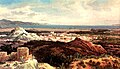 Vista de Cumaná desde el viejo castillo. 1843. Óleo sobre cartulina. 21 x 26 cm.