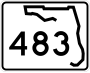 State Road 483 marker