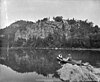 Hanging Rocks viewed from across the river in the 1890s