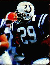 Dickerson in a Colts uniform