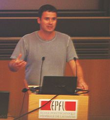 João Magueijo at the journée de la Science at the EPFL, 11 November 2005