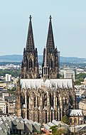 Cologne Cathedral towers (begun 13th century, completed 20th century