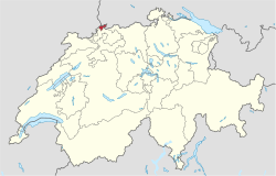バーゼル＝シュタット準州の位置