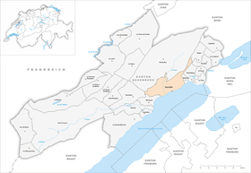 Karte von Neuenburg Neuchâtel