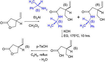 Lactone chiral resolution