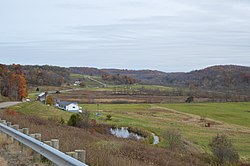 Fields just east of Quaker City