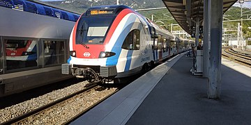 RABe 522 venant d'assurer un service L6 Genève-Bellegarde.