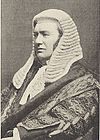 Portrait of an English lord in a judicial wig.